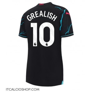 Manchester City Jack Grealish #10 Terza Maglia Femmina 2023-24 Manica Corta